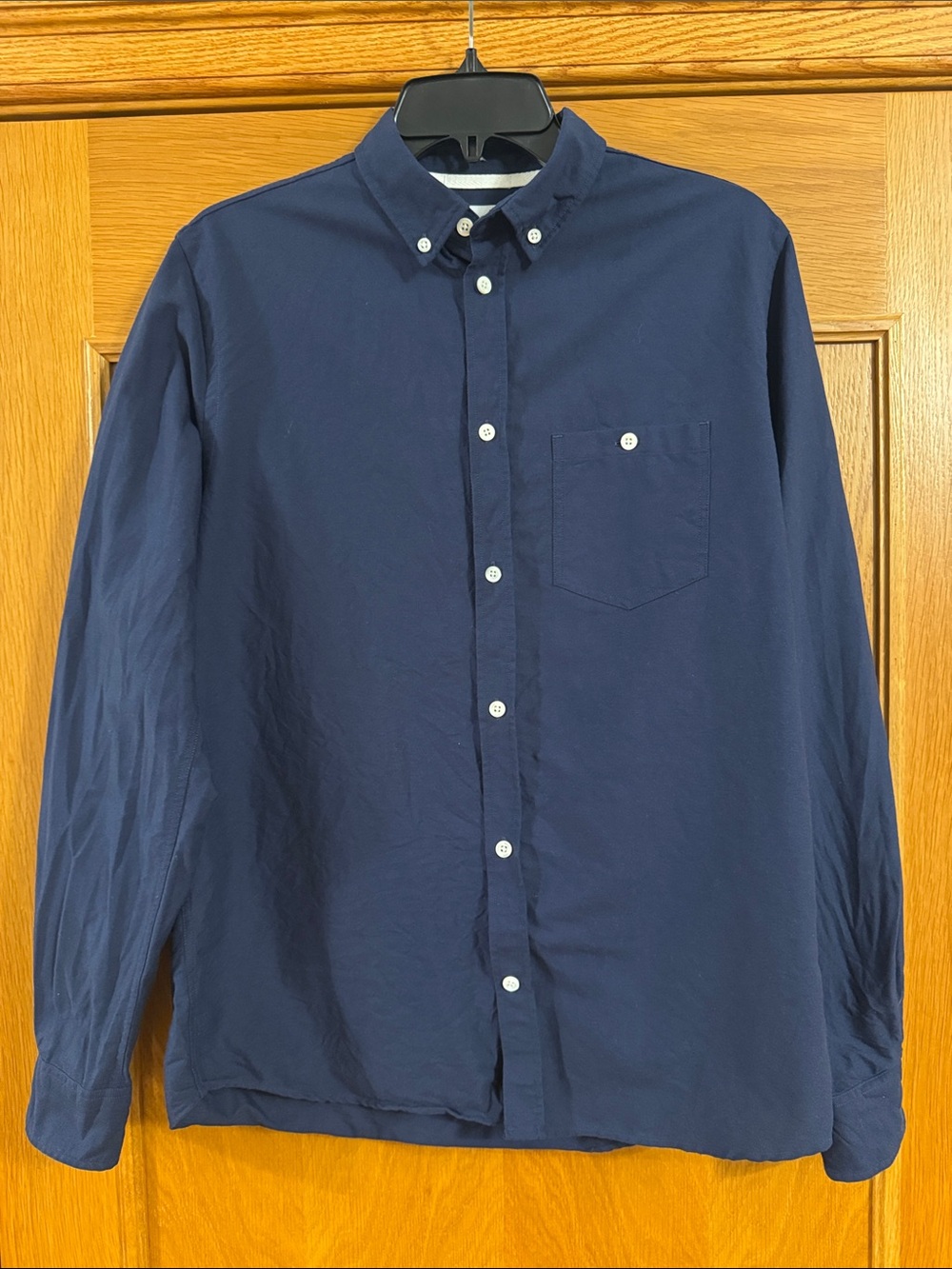 Norse Projects Anton Oxford Long Sleeve Shirt Mens Medium Navy